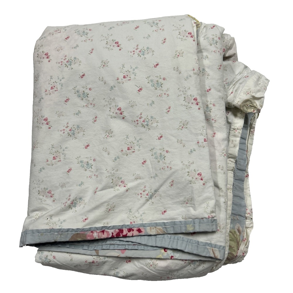 Simply Shabby Chic Reversible Floral Duvet Oversized Queen Belle Hydrangea Rose